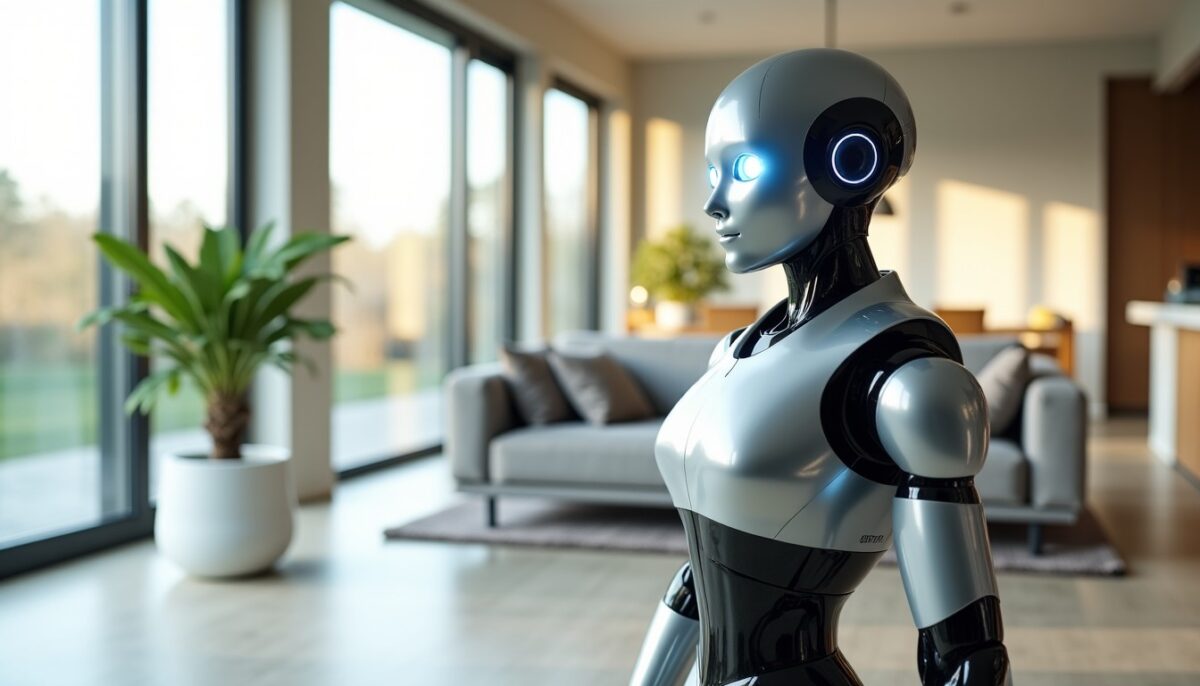 Neo, le robot humanoïde, fait son entrée futuriste dans nos maisons